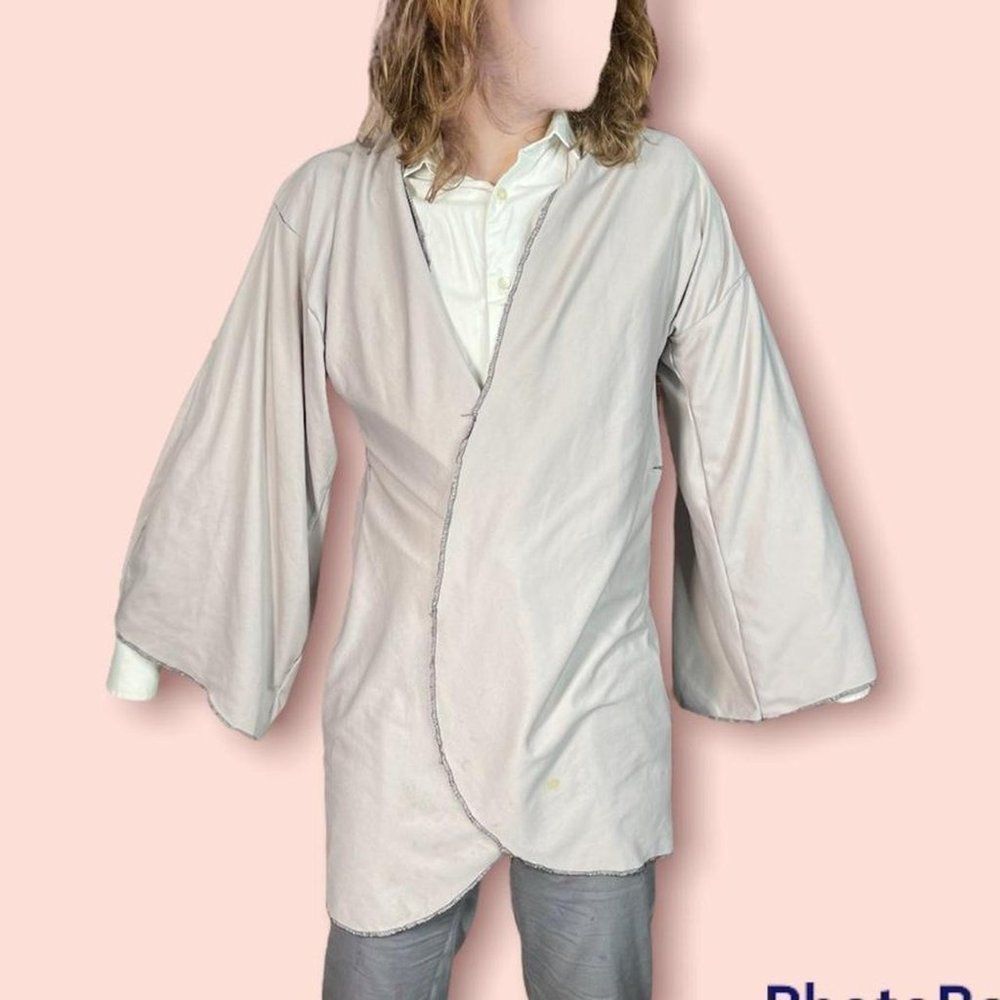 Kimono Handmade Cardigan Handmade Lightweight Jacket One Size Bamboo Grunge